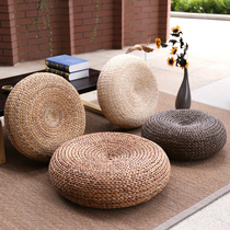 Rattan futon cushion Japanese tatami seat rattan cushion rattan cushion meditation mat ground grass bench floor seat Pier