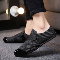 Tide brand Doudou shoes mens summer 2021 new Korean version of the trend mens shoes casual lazy pedal soft-soled cloth shoes men