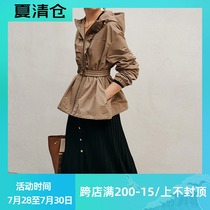 Travel diary Japan black technology full memory fabric M with fabric cute short windbreaker jacket W31376