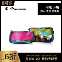 SEATOSUMMARY TRAVEL ON TRAVEL Transparent Waterproof Makeup Wash Bag Portable Carry-on Pouch Advanced Sensation