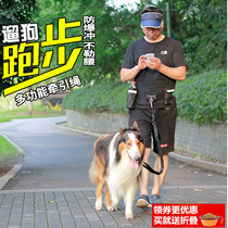 German high end pet running traction rope anti-explosion punching dog chain sports training walking dog rope in large canine traction belt