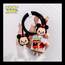 Cute and cute ◆ Apple data cable protective cover ~ 20W mobile phone charger head 11 winding rope anti-breaking 12