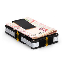 Aviation aluminum card bag Stainless steel wallet Credit card bank card sleeve card clip Banknote clip Fashion mens and womens metal wallet