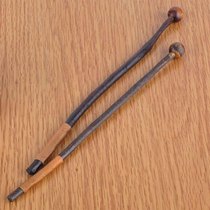 Lejens 18cm log nanmu branch creative art stirring stick long Japanese hemp rope simple style mixing rod