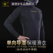 CC motorcycle riding thermal underwear set men's and women's slippery riding clothing winter windproof thermal ventilation moisture absorption