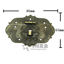 86*65 medium packaging box hardware antique buckle wine box lock panel box buckle can be equipped with password padlock buckle