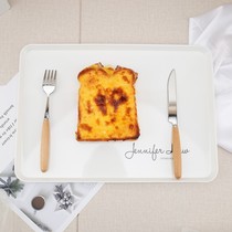 Orse European rectangular tray household storage tray water Cup tray Tea Cup tray cake bread tray breakfast plate