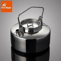 Fire maple field retro stainless steel kettle outdoor ultra-light ins wind self-driving camping Glamping classic set