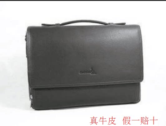 Crown cowhide mens bag one shoulder bag oblique shoulder bag 304-FBF7523T-1