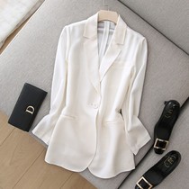 JOLIMENT Tang Jing with small suit jacket Womens Small man Joker color bright three acetic acid thin suit