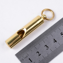 Brass outdoor life-saving whistle children survival whistle metal treble training wilderness field survival equipment