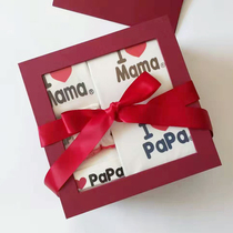I love mother newborn gift box spring autumn and winter set Just Born Full Moon baby baby cotton clothes