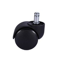 Office chair foot PU universal pulley computer chair leg rotating wheel 5cm thick insert rotating rotating chair wheel