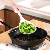 Japanese fishing dumplings big colander kitchen long handle noodles spoon household hot pot spicy hot pot spicy hot drain drain spoon filter