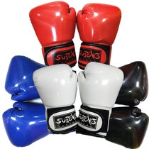 Speed Teng Xi pattern boxing gloves Sanda fight Children adult sandbag training full finger gloves sponge liner