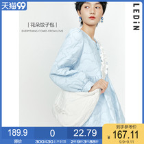 (8 25 new) Lechuang fold bag dumpling bag New Tide shoulder shoulder bag early autumn flower dumpling bag