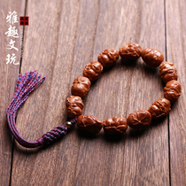 Su Gong olive core twelve zodiac hand string olive Hu handmade nuclear carved Buddha bead bracelet for men and women