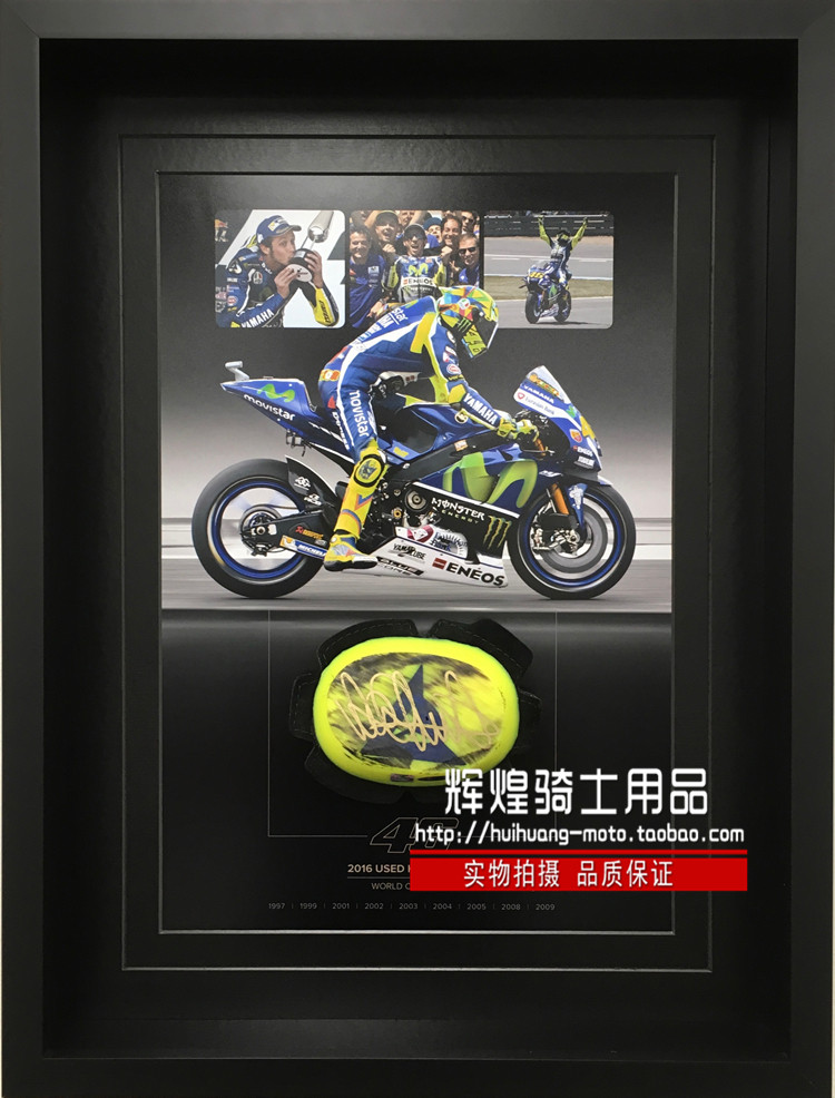 Spot MOTOGP Valentino. Rosie ROSSI grinding bag autograph photo frame