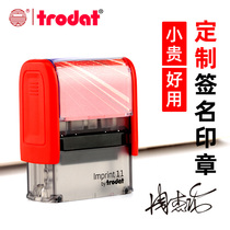 Zhuoda custom return ink autograph seal handwritten flip bucket automatic press type name seal custom engraved seal