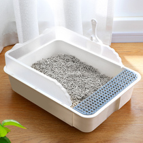 Cat litter basin large large full semi-enclosed cat toilet odor-proof with sand small kitten excreta basin cat supplies