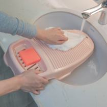 Small washboard household washing board small hands-free lazy washboard artifact new plastic small dormitory thickened