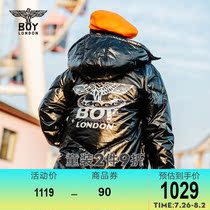 boylondon childrens clothing down jacket fashion eagle print 2020 new