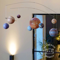 Authentic Models Dutch import pendant Solar system childrens room charm decoration nine planetary models