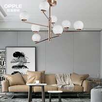 Aup Lighting Suction Dome MZD900D-62W- Cloud Dream -4000K-8 Head-Golden-Modern Brief