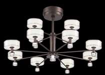Aup lighting suction light MZX850-D1X441-WT-Moonlight treasure box -4K-12 head-deep curry