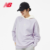 NewBalance NB Official Fashion 100 Hitch Casual Minimalist Cap Sweatshirt Womans sleeve hooded sweatshirt AWT13346