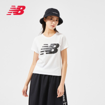 New Balance NB Official Round Collar Classic T-Shirt Spring Summer Leisure Sports Short Sleeve T-shirt Woman WT03816