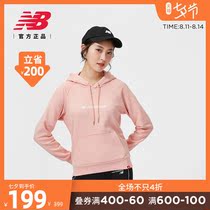 New Balance NB official womens AWT03399 fleece inner warm simple hooded sports sweater