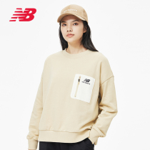 New Balance NB Official female section Adhesive Bag Round neckline Long sleeves Loose Sweater AWT13325