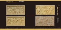 Custom sandstone European mural background wall Indoor and outdoor decoration Exterior wall Campus red cultural relief FRP
