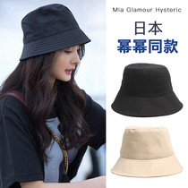Japanese Hysteric fishermans hat female spring and summer Korean version of Joker short hat brim sunshade sun protection basin hat star same model