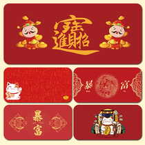 Oversized mouse pad female cute lucky card cat thick custom home Fortune keyboard pad computer office table pad