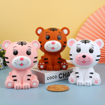 Creative table ornaments gift Tiger piggy bank new personality Tiger shape childrens piggy bank gift Tigers year