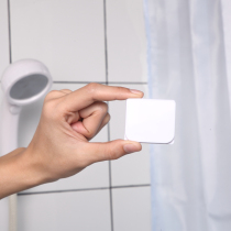 Japan KM 563 shower curtain buckle hanging curtain Welt fixing clip adhesive curtain fixing Clip 2 pieces of rice Wood