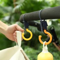 Japan NSH 6034 stroller hook Adjustable hook plastic buckle free hook 2 pieces into rice wood Japanese home