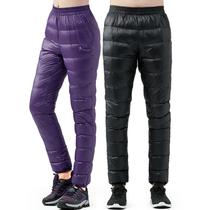 Tango Outdoor Flush Pants Down Pants Down Pants Mens Light White Duck Suede Warm Long Pants Female Windproof Pants Couple of Autumn Winter