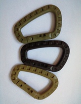 MOLLE tactical hanging buckle large D buckle outdoor multifunction hook bag with quick open plastic mountaineering buckle Quick hanging key buckle