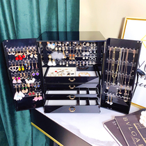 Jewelry box cabinet rack accessories hanging jewelry necklace earrings earrings hanging board multi-hanging dust-proof and anti-oxidation jewelry cabinet