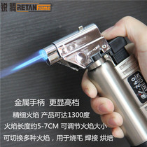 Dental sugar art sushi spray gun baking spray gun straight flush lighter barbecue igniter flamethrower welding gun
