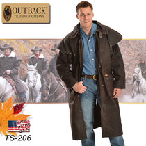 American imported OUTBACK long tarpaulin windbreaker knight windproof warm coat cowboy riding western giant