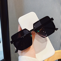 Korean Version Personality Polygon Sunglasses Female Polariscope 2021 New sunglasses mens wave Anti-UV eyes