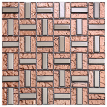 European-style electroplated glass mosaic tiles translucent tiles TV background wall puzzles KTV bar living room wall tiles