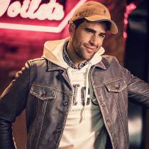 Marlboro MCS casual old cowhide leather clothing leather motorcycle slim-fit jacket autumn and winter new CW20WJ710M