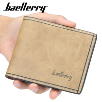 New spot personality Korean version of mens ultra-thin short wallet glossy multi-color tide