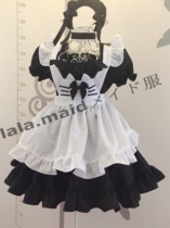 2021 Cat ear maid outfit four-piece set house dance photo cute maid cute cat black and white