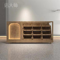 Maternal and child store cashier counter childrens clothing store retro island cabinet display light luxury product display cabinet clothing store bar